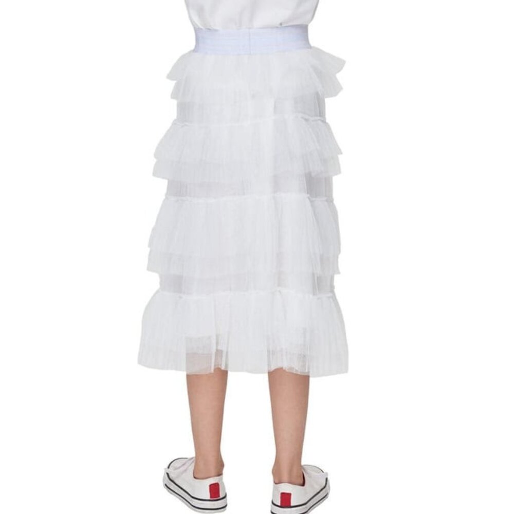Choupette Skirt White Ruffle Size 9-10